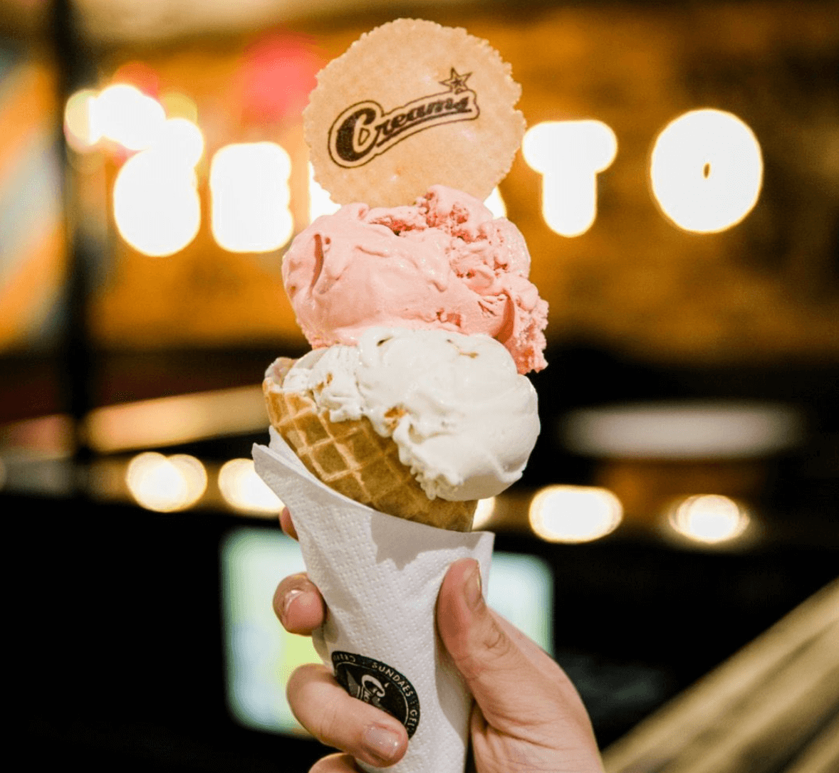 CREAMS, Putney Free Gelato on Sunday 15th May